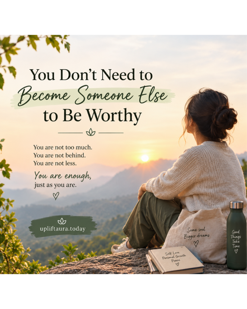 You Don't Need to Become Someone Else to Be Worthy